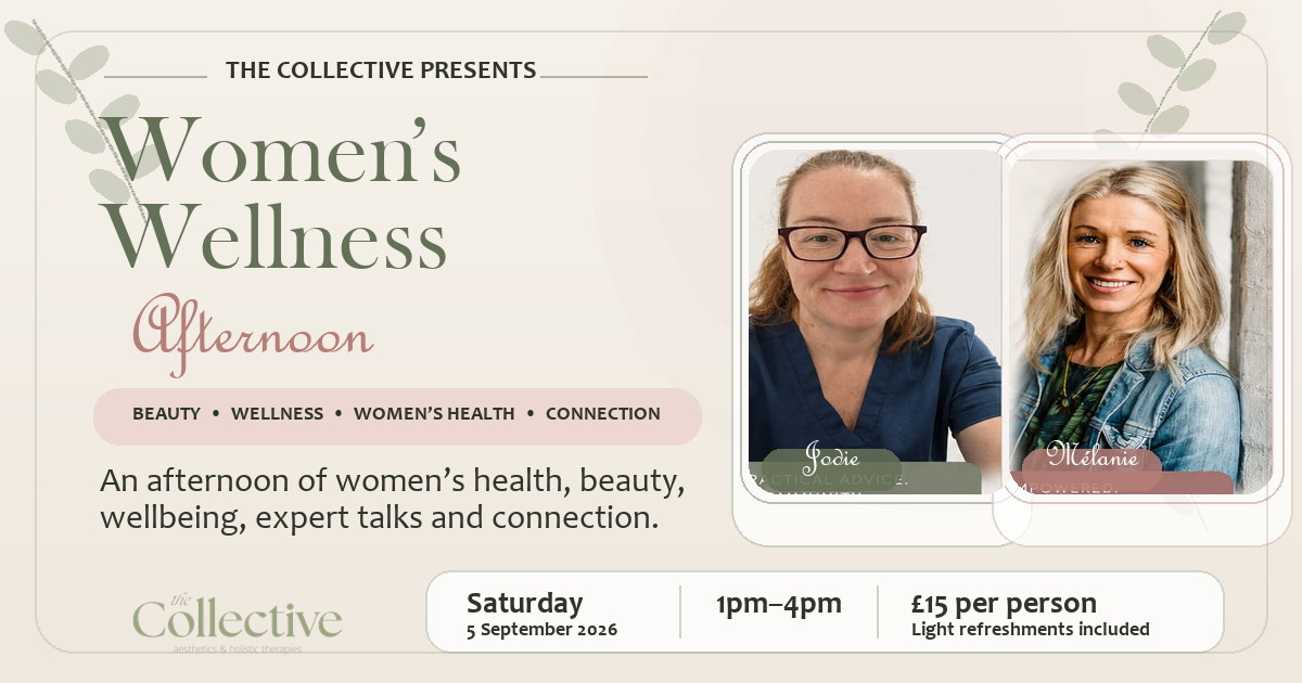 The Collective Presents Women’s Wellness Afternoon, Saturday 5 September 2026, from 1 pm to 4 pm in Newcastle-under-Lyme