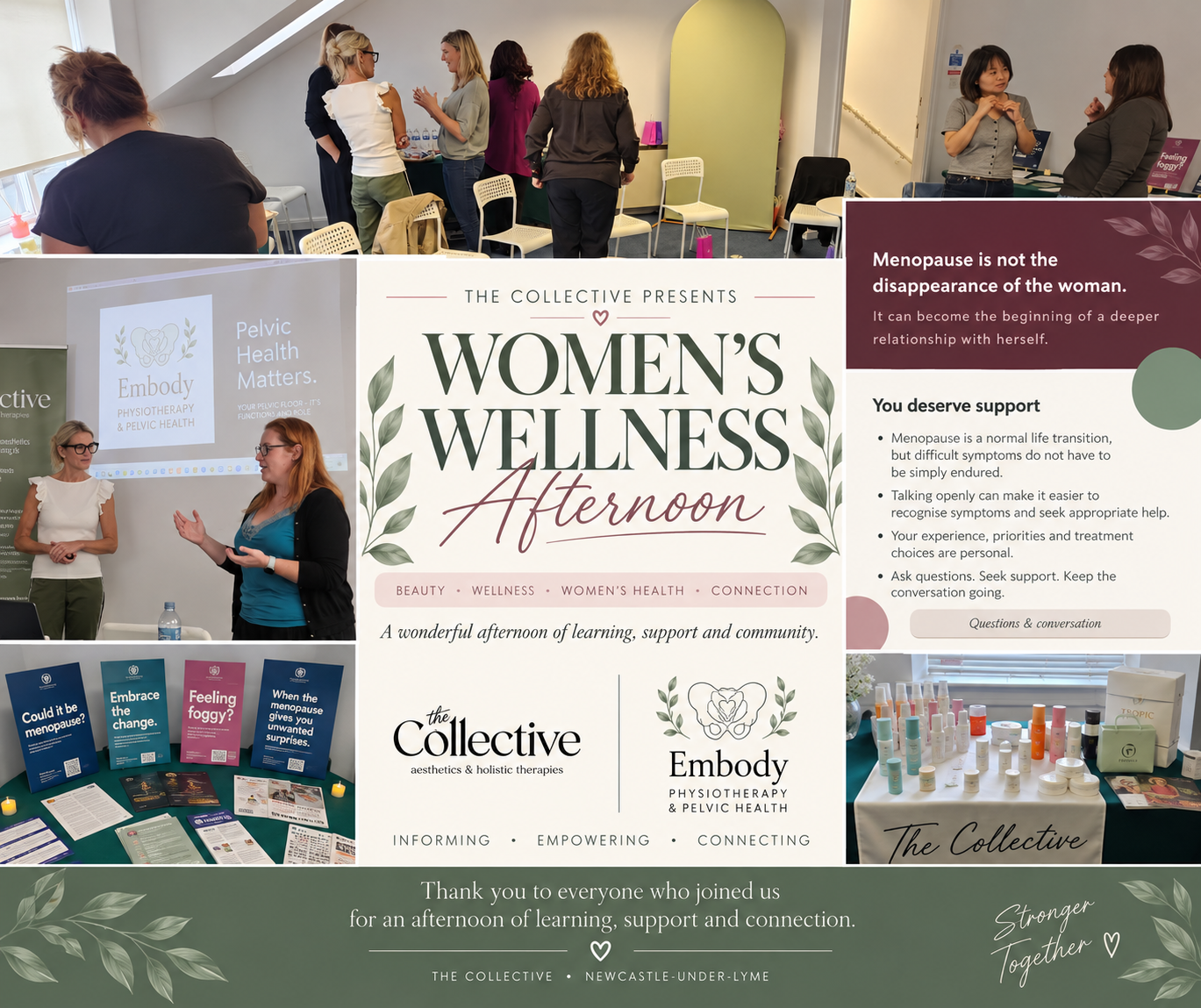 Women's Wellness Afternoon event highlights at The Collective