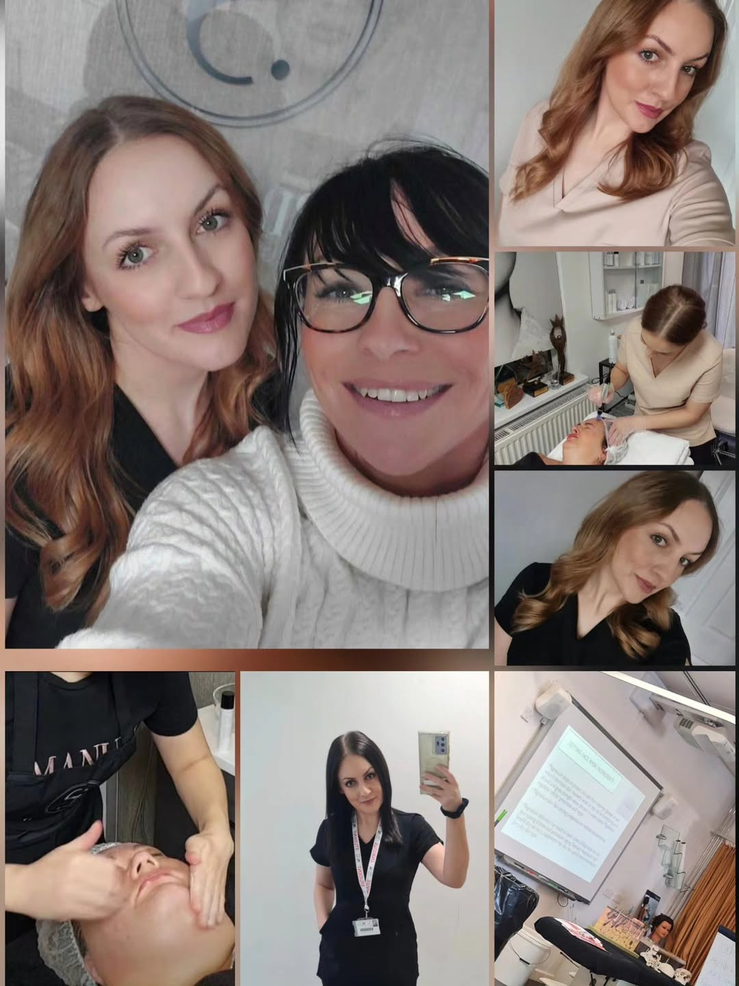 Natalia Hair and Beauty consultation and work collage