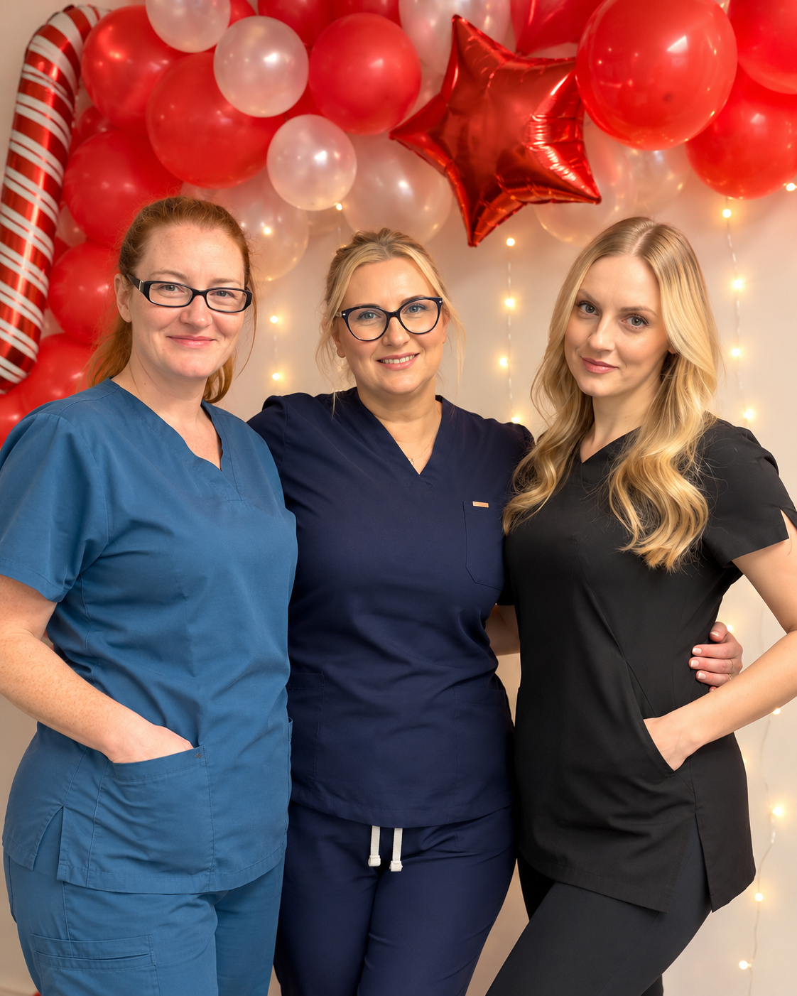 The Collective team at Newcastle-under-Lyme including Jodie from Nimue Aesthetics, Emma from The Empress Path and Natalia Hair & Beauty.